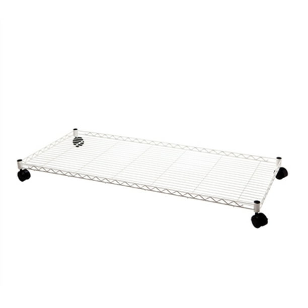 Suprima Rolling Underbed Storage Shelf White