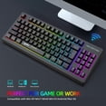 thumbnail image 3 of Miulika 87Keys 2.4G Wireless Mechanical Keyboard RGB Backlight for Game Office Black, 3 of 9