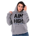 thumbnail image 4 of US Air Force Aim High USAF Logo Hoodie Sweatshirt Women Men Brisco Brands M, 4 of 6