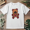 thumbnail image 4 of Playera Camiseta Estampada Unisex Osito Corazones Te Amo, 4 of 5
