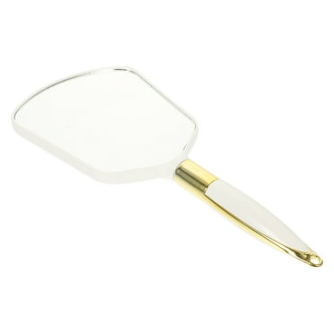 Handle Vanity Mirror Plastic Glass Abs Handheld Makeup Miss Carry European