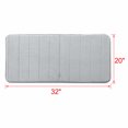 thumbnail image 2 of PiccoCasa Kitchen Rugs Soft Memory Foam Bath Mat Non Slip Kitchen Mat, Silver Gray 32" x 20", 2 of 6