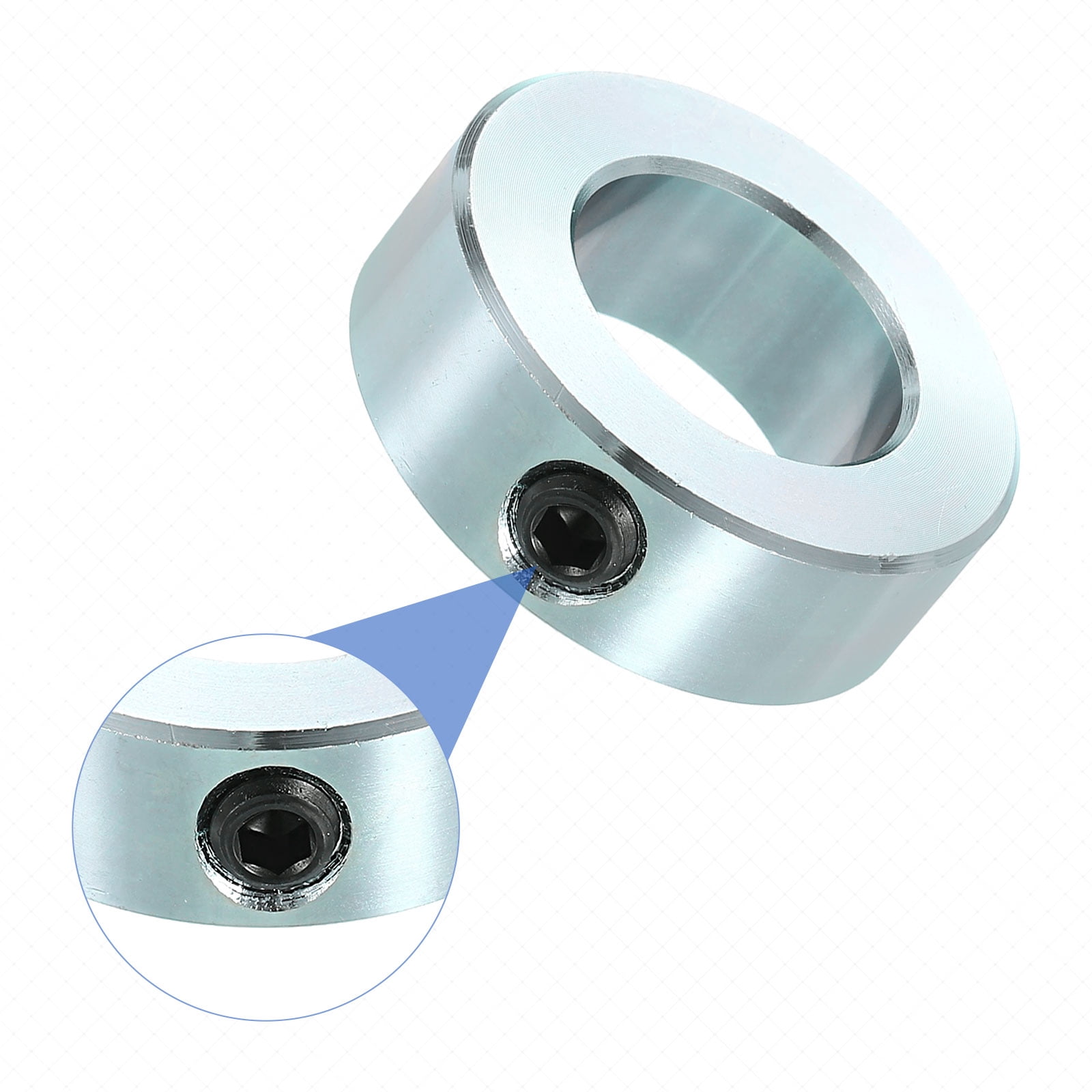 8pcs Set Screw Collars 15/16" Bore Carbon Steel Shaft Collars, 1-5/8" OD, 9/16" Width Lock Axle Collar Clamp