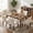 Beige/Fabric, variant on Firmoz Set of 2 Faux Leather Dining Chairs, Parson Modern Kitchen Chairs with Wood Legs, Brown