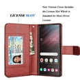 thumbnail image 3 of Takfox Galaxy S23,S23 Plus,S23 Ultra Wallet Phone Case,Takfox PU Leather Magnetic Detachable Card Holders Shockproof Kickstand Protective [Flip Folio Cover] for Samsung Galaxy S23 Ultra 5G -Wine, 3 of 6