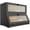 Black, variant on Double Layer  Bread Box with Window - Large Capacity Kitchen Storage Container for Fresh Bread