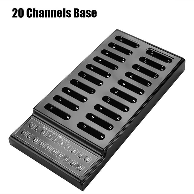 Wireless Restaurant Pager System 20 Channels High Sensitivity Queue Calling System for Restaurant Guest Paging