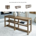 thumbnail image 4 of Signature Design by Ashley Cabalynn Farmhouse Sofa Table with 2 Adjustable Shelves, Light Brown, 4 of 6