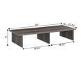 thumbnail image 5 of Pemberly Row Contemporary Wood Large Monitor Riser for TVs up to 23" in Gray, 5 of 5