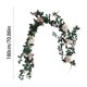 thumbnail image 3 of Guirnalda de Enredaderas de Rosas Artificiales de 180 cm, Decoración Colgante de Flores Falsas con Hojas Verdes para Bodas, Jardines, Uso en Interiores y Exteriores, 3 of 6