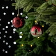 thumbnail image 2 of Majestic Winterly Nature Glittered Ornament Bauble Set, Red and Green Balls Bundle with Acorns, Snowflakes, and Spruce Tree Accents, 2 of 7