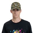thumbnail image 4 of Fotbe Bear Sunflower Gorro Clásico de Béisbol, Gorra Ajustable con Broche Snapback, Gorro de Exterior de Algodón Suave, 4 of 6