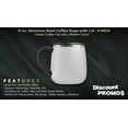 thumbnail image 2 of 11 oz. Stainless Steel Coffee Mugs with Lid - 6 pack - White, 2 of 2