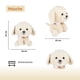 thumbnail image 2 of Peluche De Perrito Orejas Largas Con Cascabel En Correa, 2 of 5