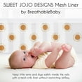 thumbnail image 2 of Sweet Jojo Designs + BreathableBaby Boho Sun Orange White Breathable Mesh Crib Liner Pad, 2 of 6