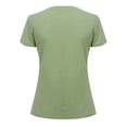 thumbnail image 4 of Puntoco Camiseta de moda para mujer Blusa con estampado de letras de manga corta y cuello redondo para mujer Puntoco Puntoco-3751, 4 of 9