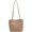 B-khaki, variant on Kukuzhu Hobo Bag Women's PU Leather Shoulder Crossbody Bag Bucket Purse Handbag Large Totes Pleated Top Handle Bag