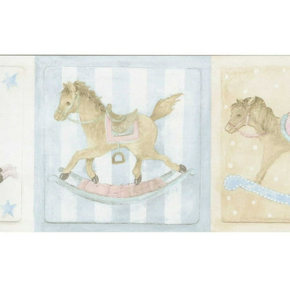879030 Rocking Horse Wallpaper Border LW79178
