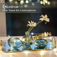 thumbnail image 5 of Glasseam Mini Bud Vases for Flowers Set of 12 Green Small Glass Vase Ideal for Small Flowers and Centerpieces, 5 of 8