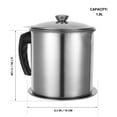 thumbnail image 2 of Raindrops Stainless Steel Oil Filter Pot with Easy Pour Spout, Kitchen Oil Strainer for Cooking and Frying Use, 2 of 8