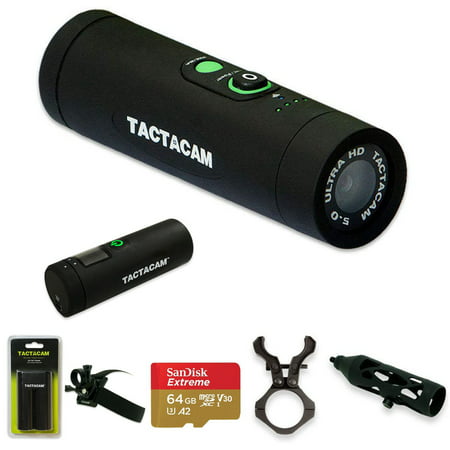 Tactacam 5.0 Bow Hunting Action Camera +64GB +Remote +2 Mounts &