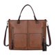 thumbnail image 1 of Mujeres Vintage Invierno Cremallera Bolsillo con remaches Bolsos de hombro individuales (Marrón claro)-164048.01 Tmvgtek Para estrenar, 1 of 7