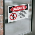 thumbnail image 3 of (2 Pack) Chemical Storage Area Keep Out OSHA Danger Sign 18 Inch X 12 Inch Vinyl Label Decal Sticker Weather Resistant, UV Protected for Workplace, Business, and Construction Site, Made, 3 of 6