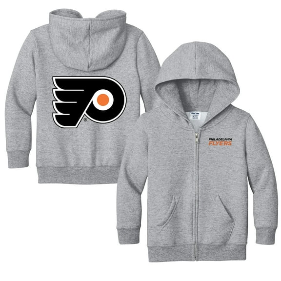Toddler Chad & Jake Heather Gray Philadelphia Flyers Logo Full-Zip Hoodie Jacket