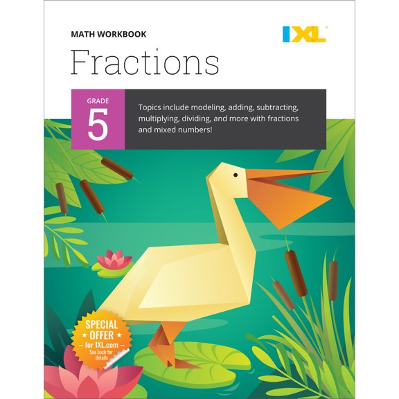 Pre-Owned Grade 5 Fractions Workbook (IXL Workbooks) (Paperback) 1947569473 9781947569478