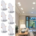 thumbnail image 1 of JARLSTAR 8 Inch LED Recessed Light with Junction Box, 6 Pack Ultra Thin LED Recessed Lighting.6000K Daylight, No Dimmable,18W 8" Recessed Ceiling Canless Wafer Downlight.Slim Can-Killer Lights,CRI80+, 1 of 4