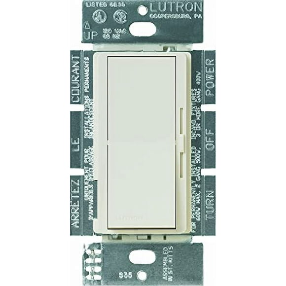 Lutron DVELV-303P-LA Diva 300 Watt 3-Way Electronic Low-Voltage Dimmer, Light Almond