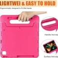 thumbnail image 2 of Kids Case for iPad Pro 12.9" 5th Generation 2021,Dteck Shockproof EVA Foam Kids Friendly Lightweight Handle Kickstand Cover with Pencil Charge Slot,Rose, 2 of 6
