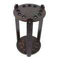 thumbnail image 4 of Corner-Style Floor Stand Billiard Pool Cue Racks, Wood Multifunctional Pool Stick Stand Holder Cue Holder for Fishing Rod Golf Club, 9-Hole Billiard Cue Rack, 4 of 8