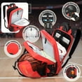 thumbnail image 3 of Sports Backpack with Ball Holder & Separate Shoe Bag,Multifunctional Waterproof Basketball Soccer Bag Outdoor Travel Backpack for Men Women,Orange, 3 of 7