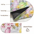 thumbnail image 6 of Grey Easter Bunny 2'x6' Runner Rugs for Hallway Kitchen Bedside Non Slip Washable, Spring Colorful Egg Flower Wood Grain Entryway Rug Runners with Rubber Backing, Long Carpet Runner for Laundry Room, 6 of 8