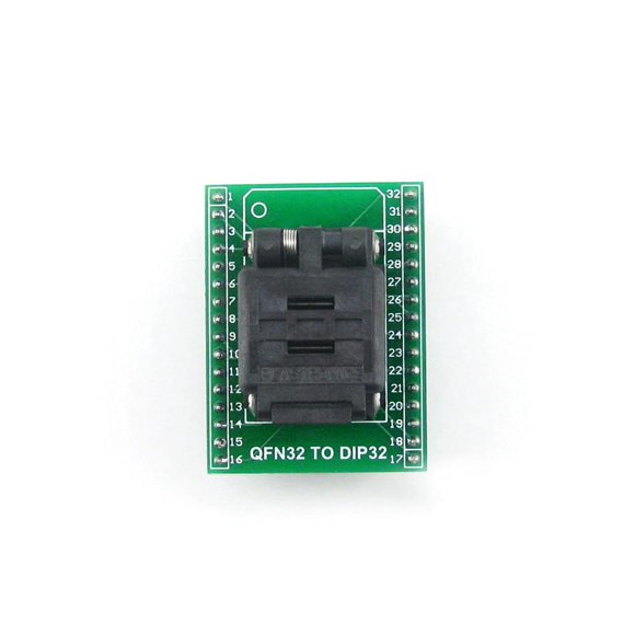 QFN32 to DIP32 32QN50S15050 MLF32 MLP32 QFN 5 x 5 mm Pitch 0.5 Plastronics IC MCU Test Socket Programmer Adapter @XYG