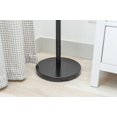 thumbnail image 3 of HAOG Freestanding Coat Tree, 18-Hooks, Black Powder-Coated Tubular Steel, 11.8 x 67.7 in, 3 of 9