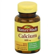 Nature Made Calcium 600 mg Tablets 60 Each - (Pack of 6)
