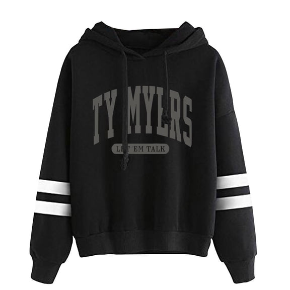 Ty Myers Let 'Em Talk Hoodie Unisex Pocketless Long Sleeve Casual Pullover Hooded Sweatshirt