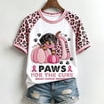 thumbnail image 2 of Jamsmile Women T-Shirts Cancer Awareness Month Print Tee Shirts Soft Short Sleeve Crew Neck Casual Tunic Tshirts Tops, 2 of 6