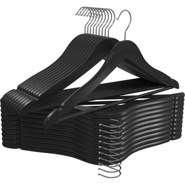 Perchas de madera Utopia Home Premium, paquete de 20, duraderas y delgadas