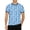 Blue, variant on Mens Shirts Printed Short Sleeve Crew Neck Fashion Street Business Clothes for Men,Blue,2XL