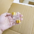 thumbnail image 5 of 12ml Clear Glass Bottle with Gold Aluminum Cap Empty Small Bottle with Aluminum Stopper for Party a Birthday Present Wedding Decoration 6pcs, 5 of 5