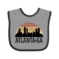 Inktastic Atlanta Georgia Skyline Vintage Boys or Girls Baby Bib