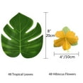 thumbnail image 2 of FESTFENDS 32Pcs Artificial Tropical Leaves Monstera Leaves Party Decorations Indoor Decoration, 2 of 8