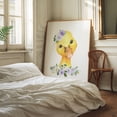 thumbnail image 3 of Duck, Farm Animals, Barn Animals, Barnyard, Purple Flowers, Gender Neutral Nursery - Illustration Watercolor Floral Animal Whimsical Unframed Wall Art Print 8 x 10 inches, 3 of 13