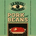 thumbnail image 2 of Retrolabel 20x20 Black Ornate Wood Framed with Double Matting Museum Art Print Titled - Le Soleil Malines - Pork and Beans, 2 of 4