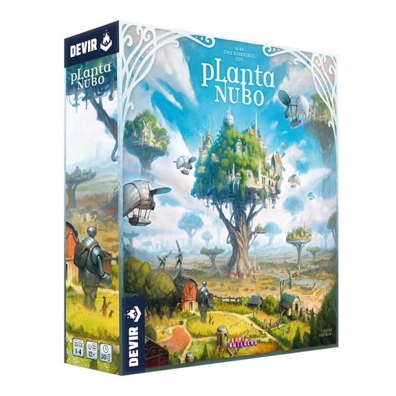 Devir - Planta Nubo Strategy Board Game for 1–4 Players Ages 12 , Solarpunk Worker Placement and Tile Placement Tabletop Game, 90-Minute Playtime