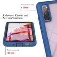 thumbnail image 4 of Galaxy S20 FE Case with Built-in Screen Protector, Dteck Full Body Protection Hybrid Rugged Shockproof Case Transparent Clear PC Back Cover for Samsung Galaxy S20 FE, Blue, 4 of 6