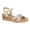 Beige, variant on Cipriata Womens Sarina Metallic Sandals